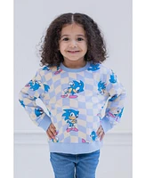 Sega Sonic the Hedgehog Girls French Terry Sweatshirt Little Kid to Big