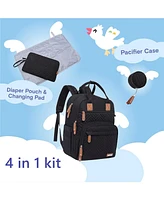 iniuniu Diaper Bag Backpack, Unisex Baby Bags for Boys Girls, Waterproof Travel