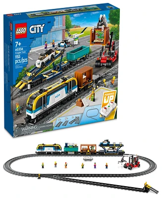 Lego City Freight Train 60336 Toy Building Set with 6 Minifigures