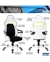 Ergonomic Essential Racing Style Home & Office Chair, White