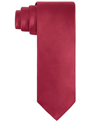 Tayion Collection Men's Crimson & Cream Solid Tie