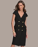 Donna Karan Women's Cap-Sleeve Double-Breasted Blazer Dress