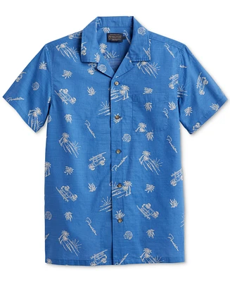 Pendleton Men's Aloha Island Print Short Sleeve Button-Front Shirt