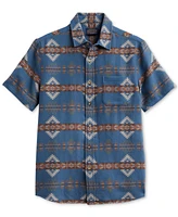 Pendleton Men's Unbrushed Chamois Printed Short Sleeve Button-Front Shirt