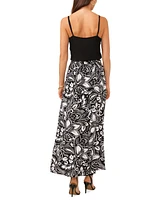 Vince Camuto Women's A-Line Floral Print Maxi Skirt