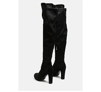 fauna knee high block heeled boots