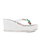 Juicy Couture Women's Umani Cherry Platform Wedge Flip-Flop Sandals