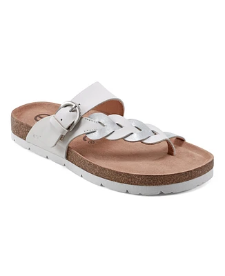 Earth Women's Alyce Round Toe Footbed Slip-On Casual Sandals
