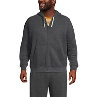 Lands' End Men's Big & Tall Long Sleeve Serious Sweatshirt Full-Zip Hoodie