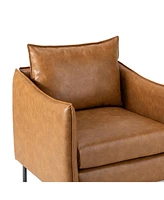 Hope Comfy Living Room Armchair with Metal Legs