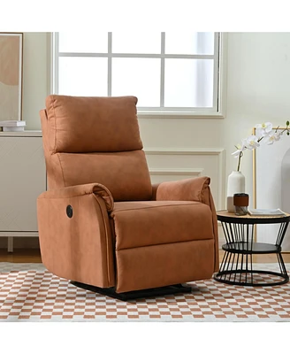 Simplie Fun Small electric recliner chair with Usb ports for small spaces