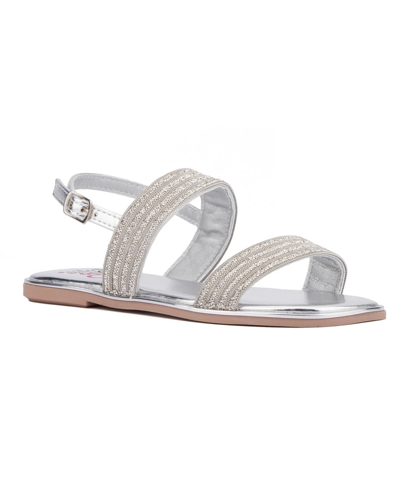 Girl's Shiny Flat Sandal