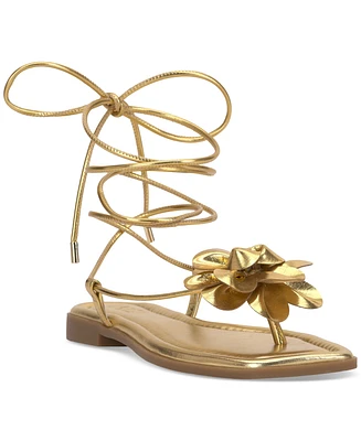 I.n.c. International Concepts Women's Gilma Flower Flat Sandals, Created for Macy's