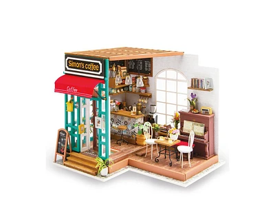 Robotime Diy Wooden Miniature Dollhouse - Handmade Crafts Toys - 203pcs