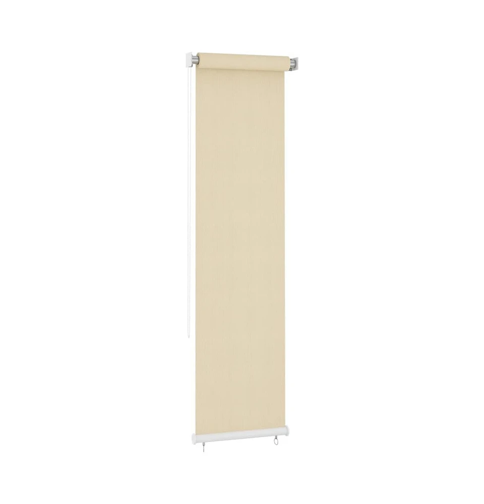 Outdoor Roller Blind Cream 23.6"x90.6" Hdpe