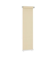 Outdoor Roller Blind Cream 23.6"x90.6" Hdpe