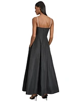 Karl Lagerfeld Paris Women's Square-Neck Sleeveless Taffeta Gown