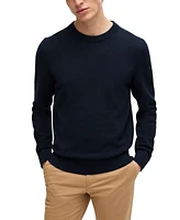 Boss by Hugo Men's Micro-Structured Crew-Neck Sweater