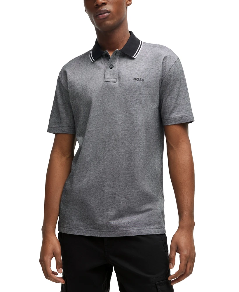 Boss by Hugo Men's Logo-Print Polo Shirt