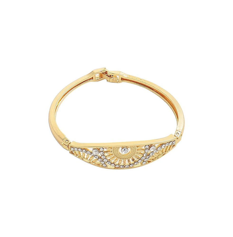 Sohi Women's Gold Sun Bar Bracelet