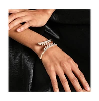 Sohi Women's Gold Leaf Wrap Bracelet