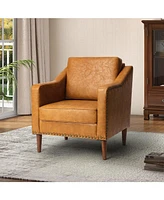 Karena Transitional Armchair with Nailhead Trims