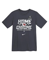 Little Boys and Girls Nike Anthracite Kansas City Chiefs Super Bowl Lviii Champions Parade T-shirt