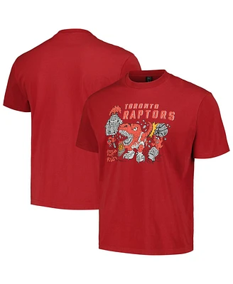 Men's and Women's Nba x Brain Dead Red Toronto Raptors Identify Artist Series T-shirt