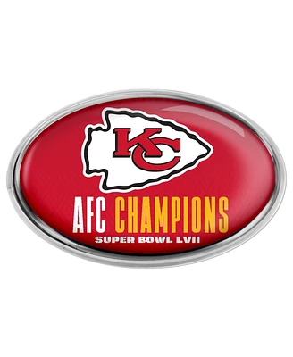 Wincraft Kansas City Chiefs 2022 Afc Champions Metal Auto Emblem