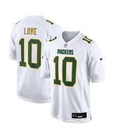 Men's Nike Jordan Love White Green Bay Packers Fashion Game Jersey