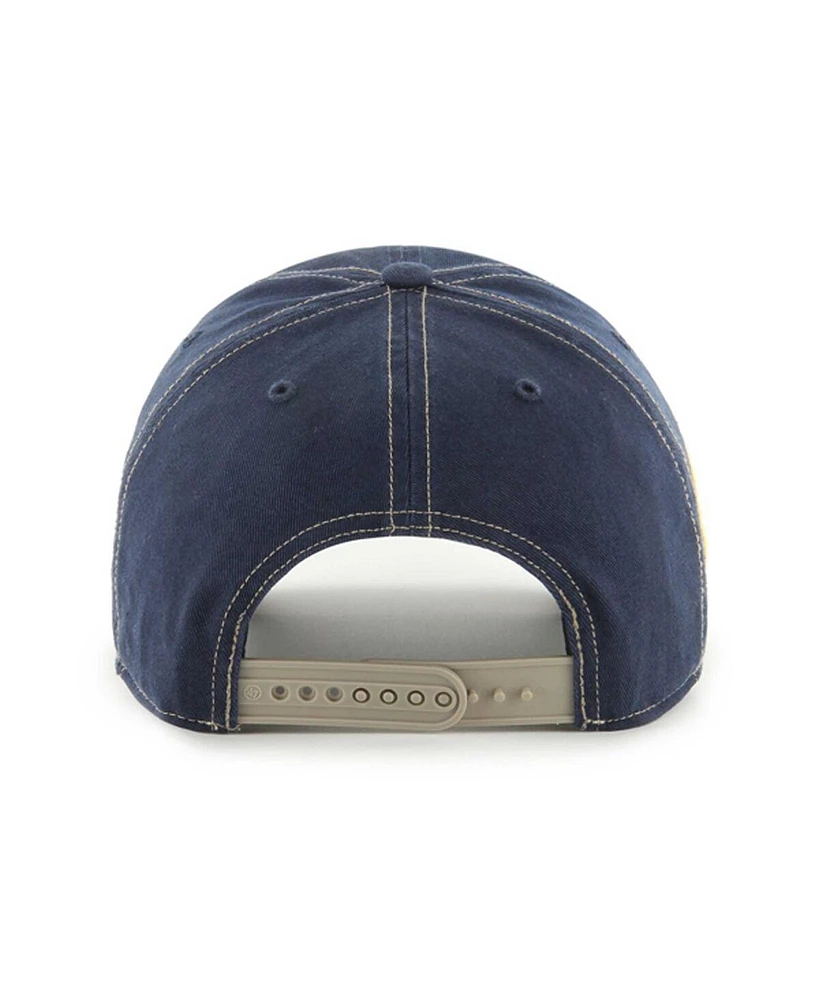 Men's '47 Brand Navy Distressed Memphis Grizzlies Quick Snap Clean Up Adjustable Hat