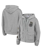 Women's Wear by Erin Andrews Heather Gray New Orleans Saints Full-Zip Hoodie