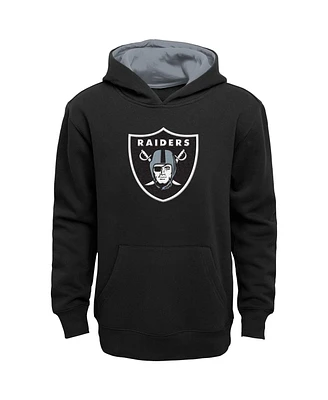 Little Boys and Girls Black Las Vegas Raiders Prime Pullover Hoodie