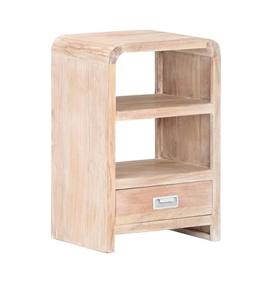 Bedside Table 15.7"x11.8"x23.6" Solid Acacia Wood