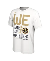 Men's Nike White Denver Nuggets 2023 Nba Finals Champions Celebration Parade T-shirt