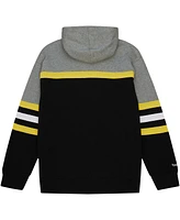 Men's Mitchell & Ness Black Iowa Hawkeyes Head Coach Pullover Hoodie