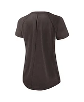 Women's Nike White, Brown Cleveland Browns Back Slit Lightweight Fashion T-shirt