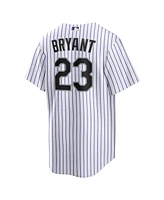 Men's Nike Kris Bryant White, Purple Colorado Rockies Replica Player Jersey