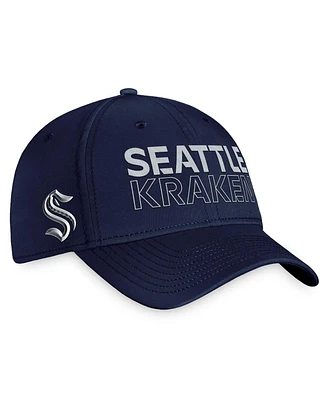 Men's Fanatics Deep Sea Blue Seattle Kraken Authentic Pro Road Flex Hat