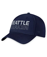 Men's Fanatics Deep Sea Blue Seattle Kraken Authentic Pro Road Flex Hat