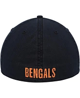 Men's '47 Brand Black Distressed Cincinnati Bengals Gridiron Classics Franchise Legacy Fitted Hat