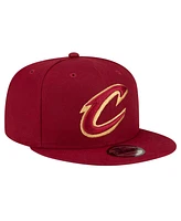 Men's New Era Wine Cleveland Cavaliers Official Team Color 9FIFTY Snapback Hat