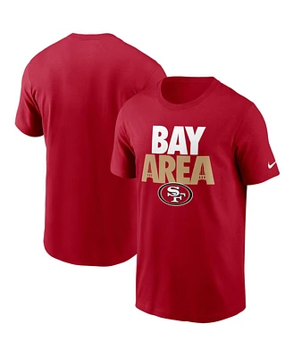 Men's Nike Scarlet San Francisco 49ers Hometown Collection Bay Area T-shirt