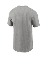 Men's Nike Heathered Gray Tennessee Titans Primary Logo T-shirt