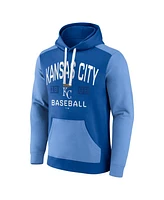 Men's Fanatics Royal, Light Blue Kansas City Royals Chip In Pullover Hoodie