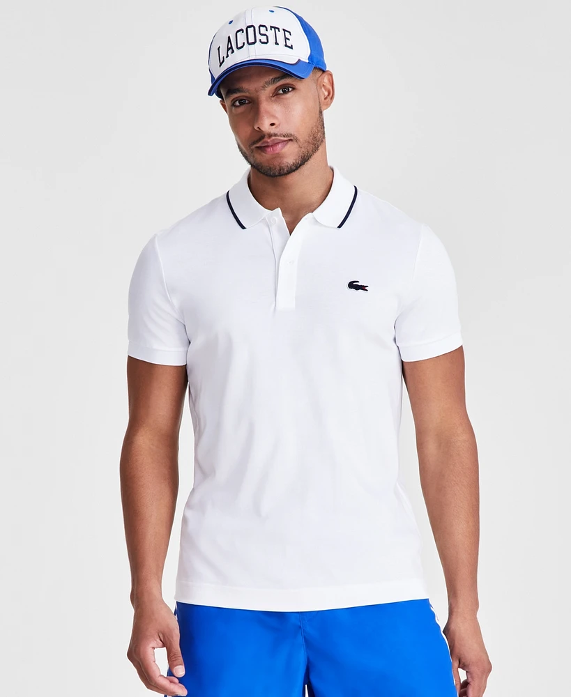 Lacoste Men's Regular-Fit Tipped Polo Shirt, Created for Macy's