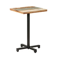 Bistro Table Square 19.7"x19.7"x29.5" Solid Reclaimed Wood