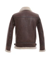 Furniq Uk Men's Shearling Aviator Jacket