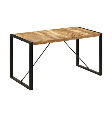 Dining Table 55.1"x27.6"x29.5" Solid Mango Wood
