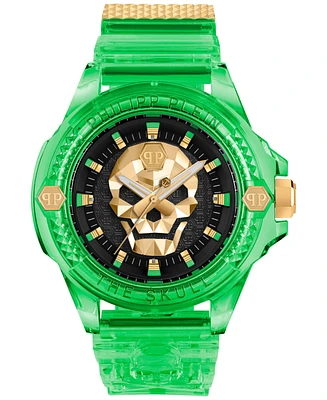 Philipp Plein Unisex The Skull Scuba Duba Silicone Strap Watch 44mm